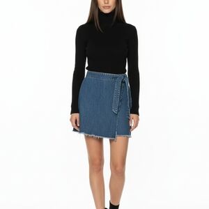 LOFT Denim Mini Skirt - Blue